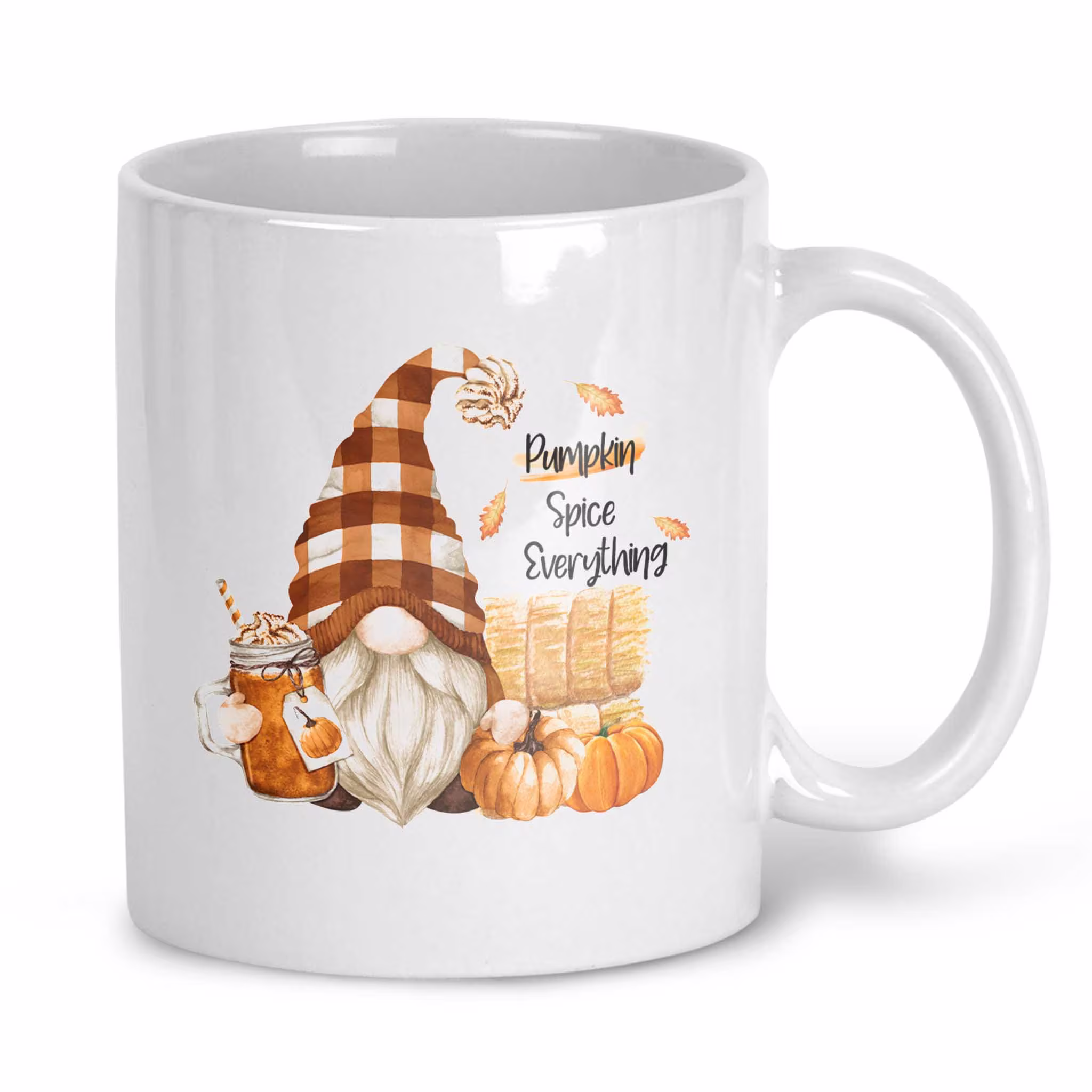 Fall Gnome Mug - Pumpkin Coffee Drinkware Cup Kitchen Decor Trick Or Treat Gift Cute Tea 7-Fal003