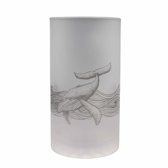 Night Whale Beer Stein | Glass Gift Ale Freezer Handled