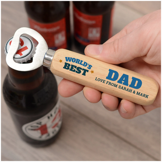 Worlds Best Dad Bottle Opener, Birthday Gift Ideas, Daddy Fathers Day Gift, From Kids, Presents, Beer Him