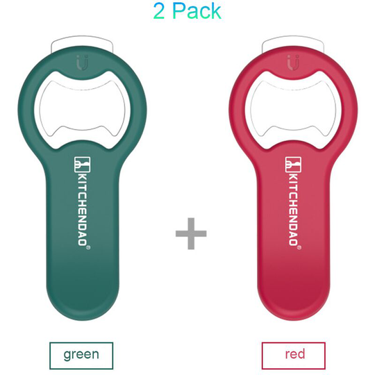Sunflowergb - 2 in 1 Magnetic Beer Bottle Opener for Fridge and rv with Cap Catcher Pop Can Opener, Stick to Fridge for Easy Storage with Magnet,