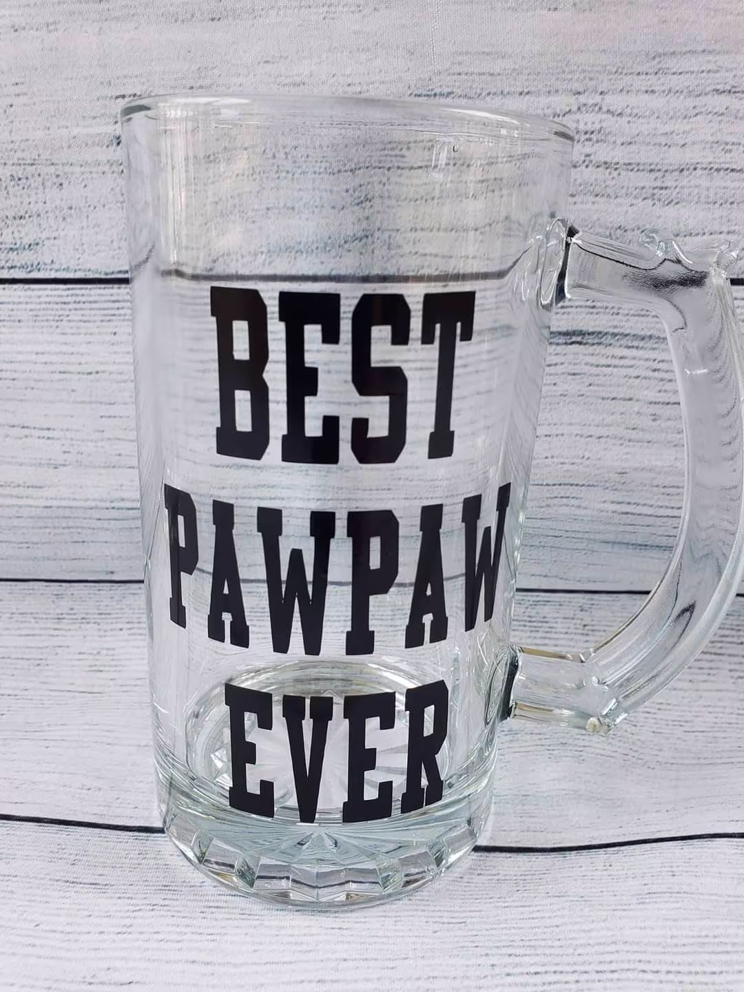 Best Pawpaw Ever Glass Mug, Any Name Personalized Father's Day Gift, Birthday For Him Gift, Dad Gift, Pops, Pepaw, Poppy, Grandad, Father