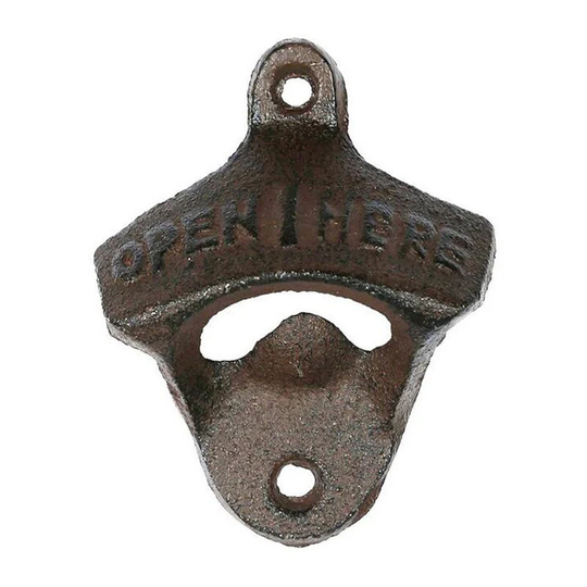 Wall Mounted Bottle Opener, Wall Mounted Beer Bottle Opener, Outdoor Indoor Wine Metal Bottle Opener, Cast Iron 1pc