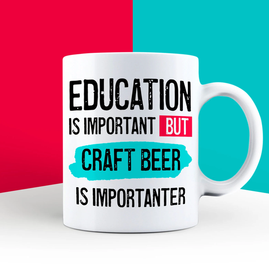 Craft Beer Lover Gift, Gifts, Presents, Beer, Funny Theme, Mug Edu