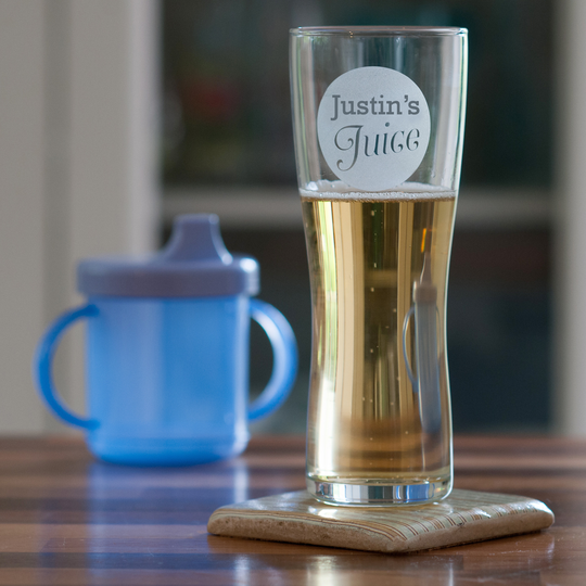 Personalised 'Juice' Beer Glass