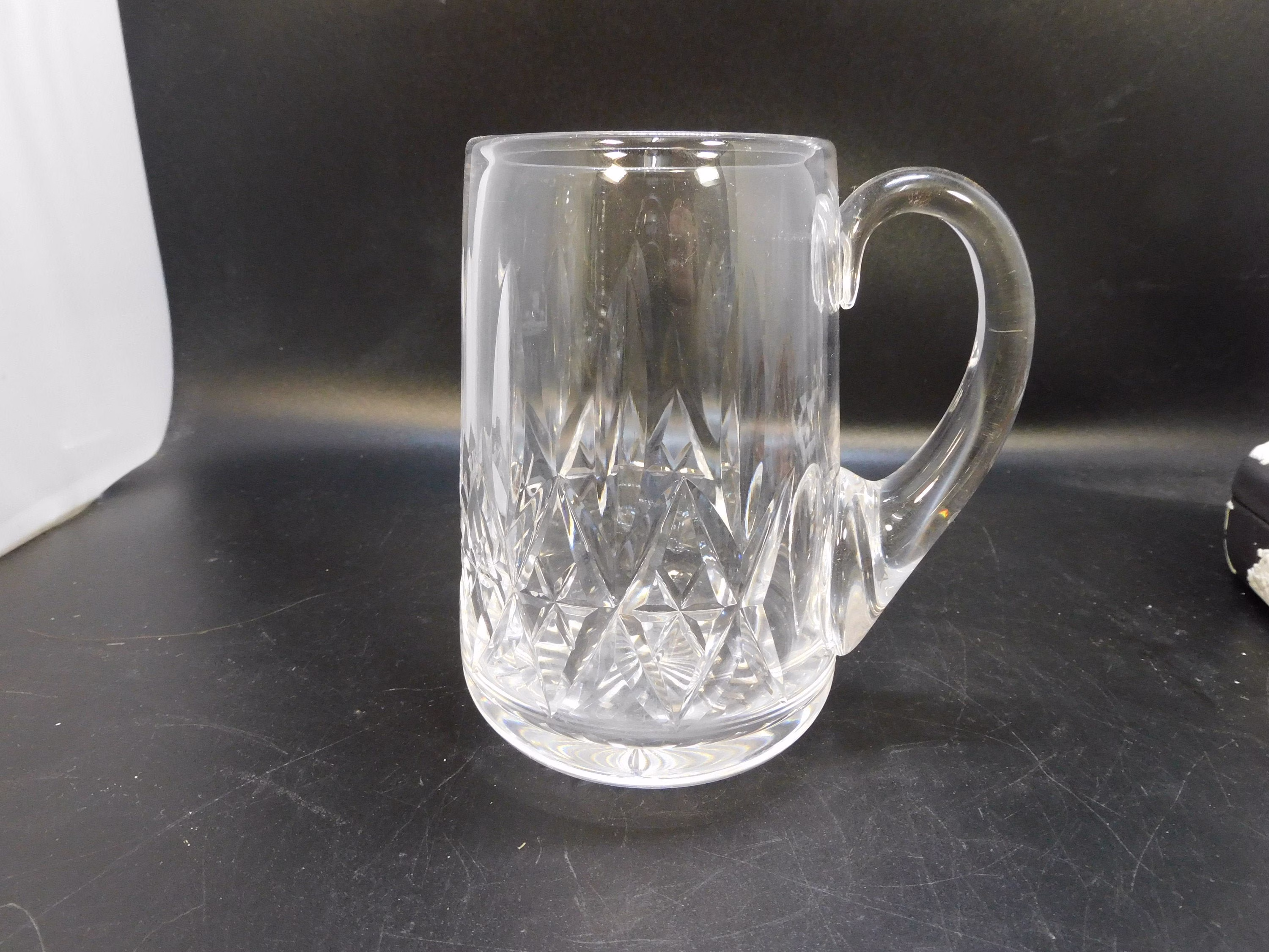 Crystal Cut Glass Tankard Or Beer Mug