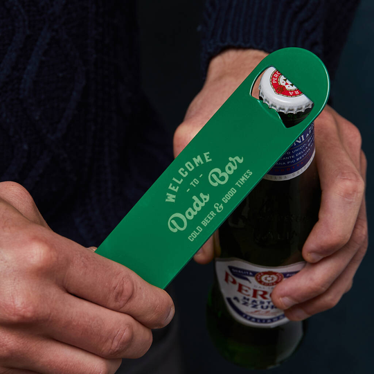 Personalised Metal Beer Bottle Opener For Dad