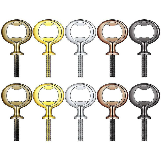 10pcs Bottle Opener Blanks Stainless Steel Bottle Opener Inserts Kit