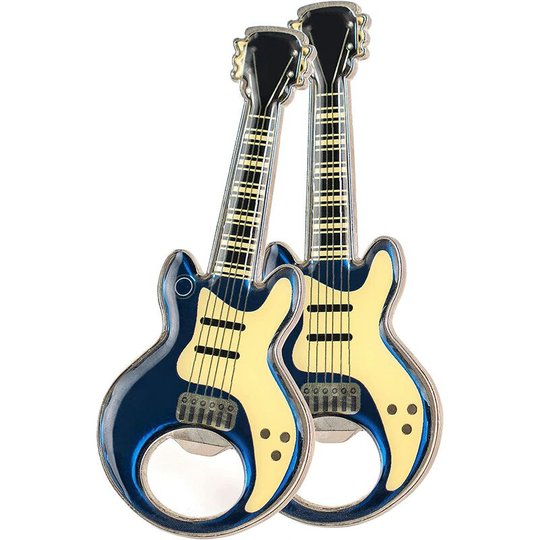 2pcs/set Guitar Bottle Opener Guitar Shaped Beer Bottle Openers Kitchen Gadgets For Drinkers Music Guitar Lover