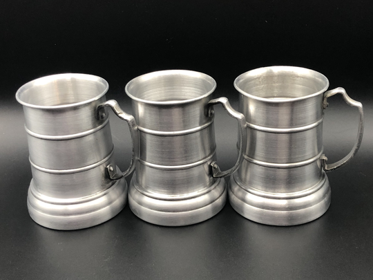 Vintage Beer Stein, Made in Portugal, Tankard, Set Of Three - Drink & Bar-Ware 12Oz Steins, Gift For Him