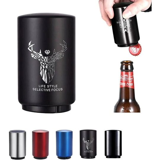 Beer Bottle Opener, Gift for Men Women, Stainless Steel Automatic Magnetic Bottle Opener, Beer Bottle Opener, Beer Accessories, Magnetic Beer Opener