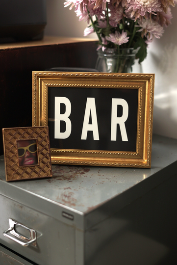 Bar Print, Sign, Man Cave, Kitchen Typographic Font Graphic Print