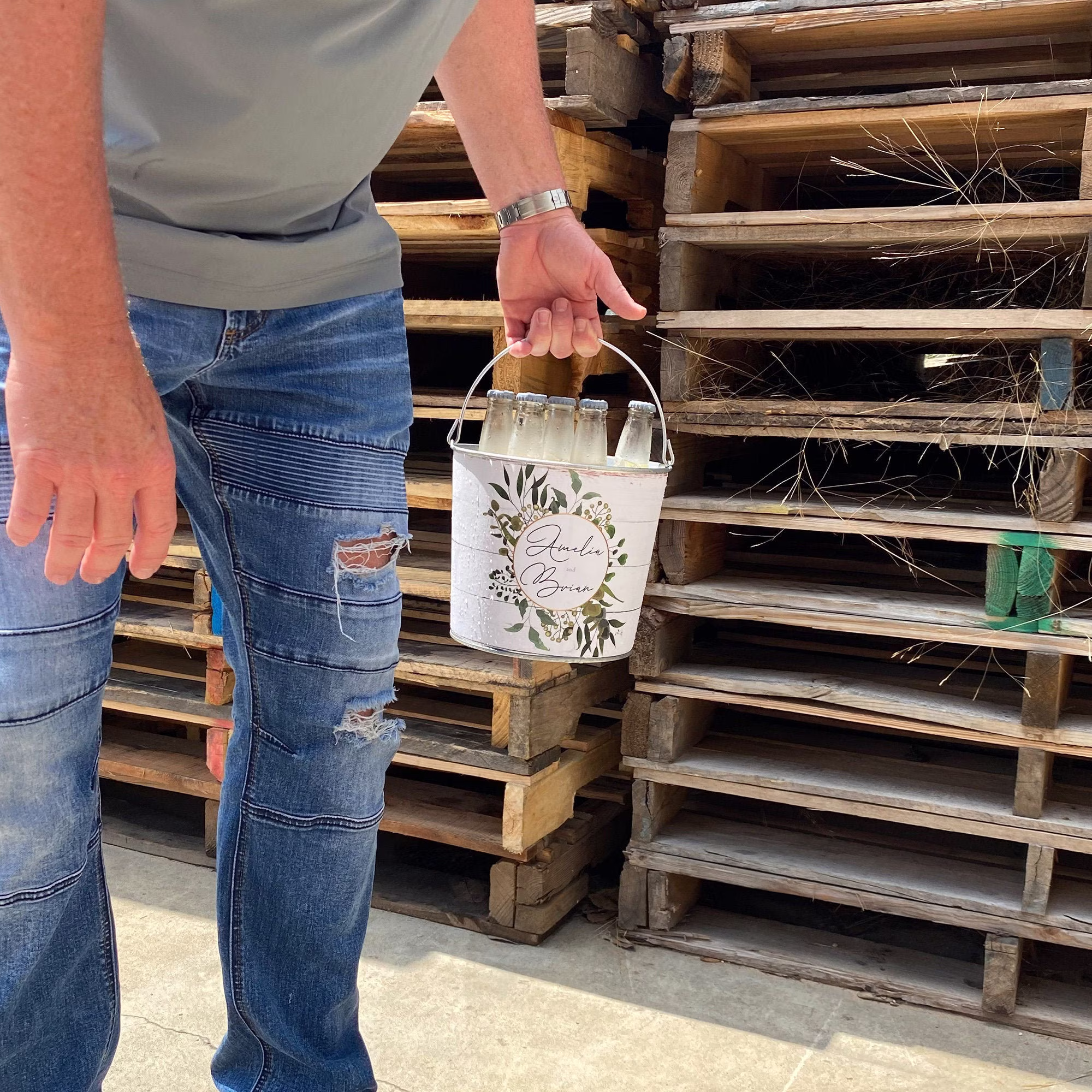 Groomsmen Gift That's Personalized Beer Buckets For Him