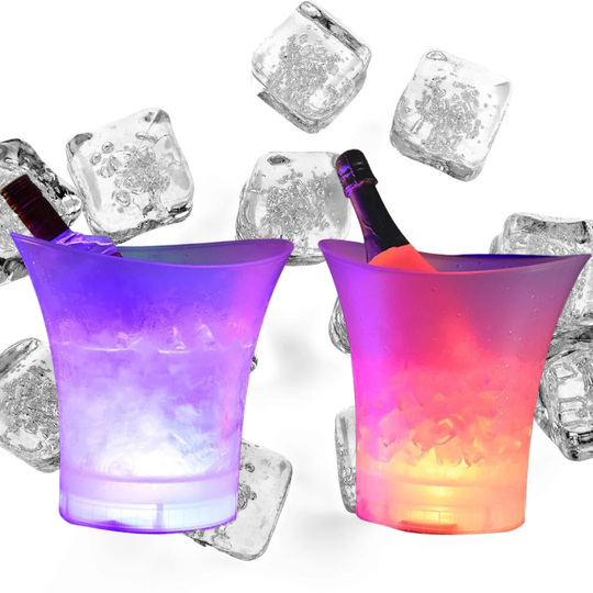 5L Led Ice Bucket - Bar Ware Drinks Cooler Cocktail Gift For Her Him Garden Funky Christmas