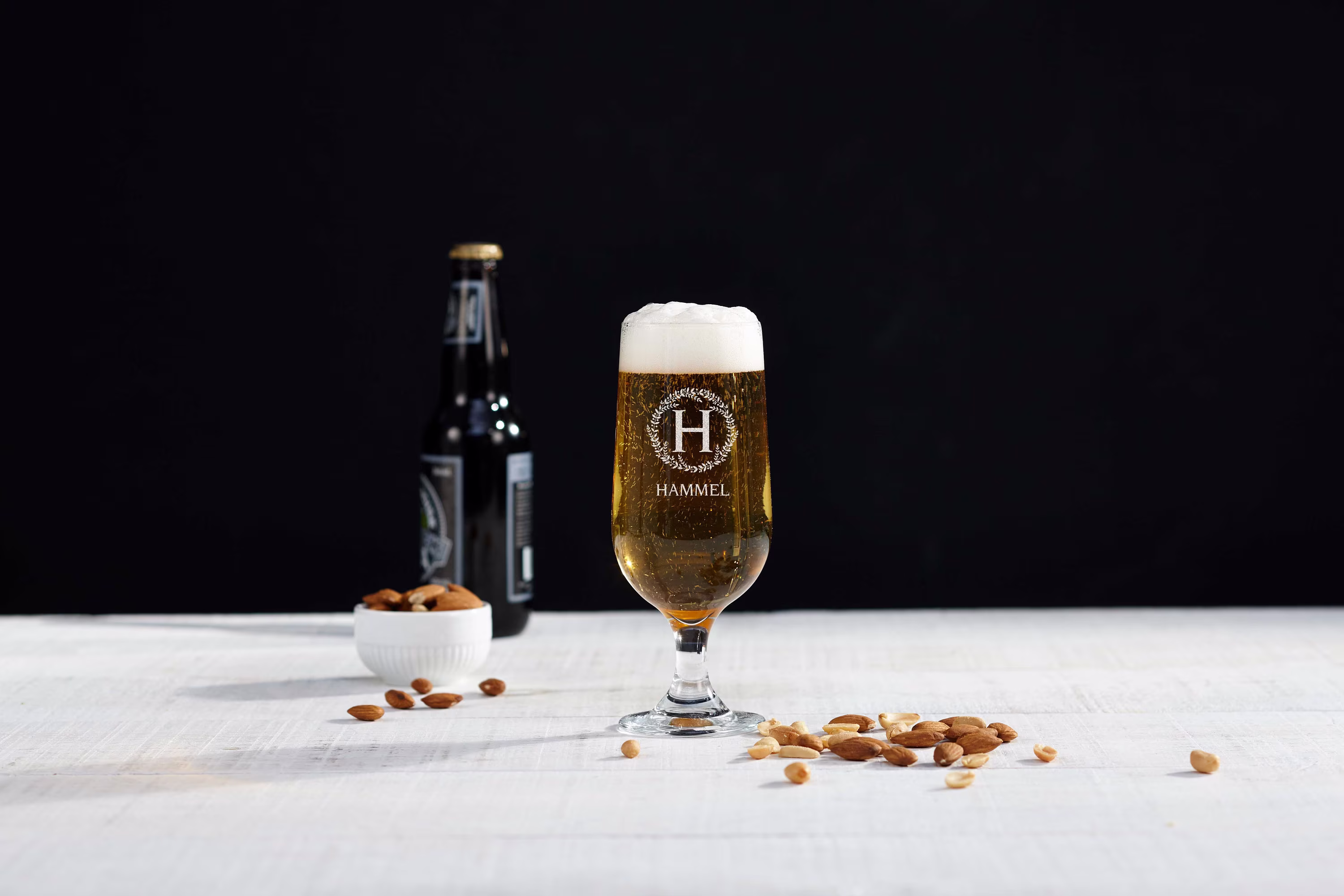 Personalized Glasses, Custom Engraved Beer Glass, Wedding Gift For Groomsmen, Monogrammed Groomsmen Gifts, Pilsner Glass