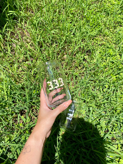 Angel Number Beer Can Glass | Coffee, Soda, Aesthetic Glass Cup Spiritual Vibes Libbey