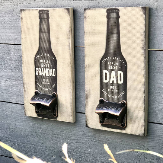 Beer Bottle Opener Worlds Best Dad Or Grandad Gift