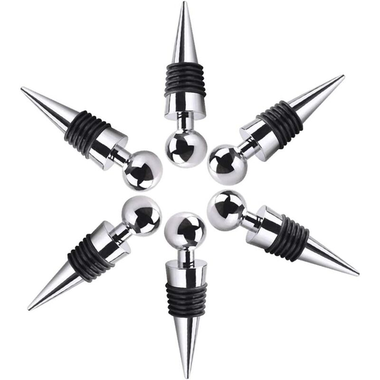 6 Piece Wine Stopper Set Wine Bottle Stopper Champagne Stopper, Wine Bottle Stopper, Used For Wine, Champagne, Red Wine, Beer, Glass Bottle Sealer