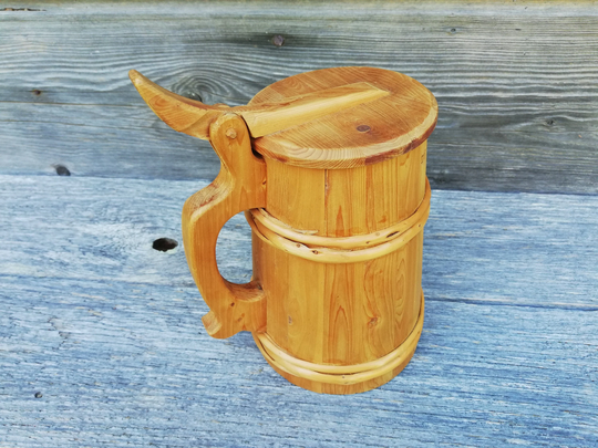 Swedish Wooden Cup With Lid