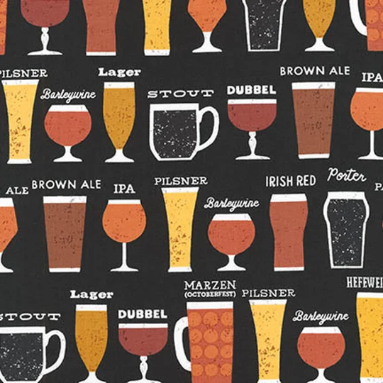 Cheers Beer Bottle Fabric By Robert Kaufman Celebration Bottles/Quilt By The Yard & Fat Quarters