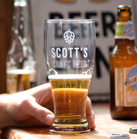 Personalised Craft Beer Glass