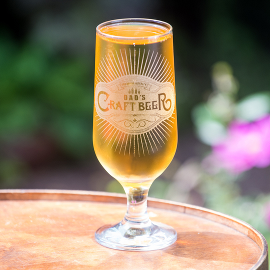 Tall Personalised Craft Beer Glass