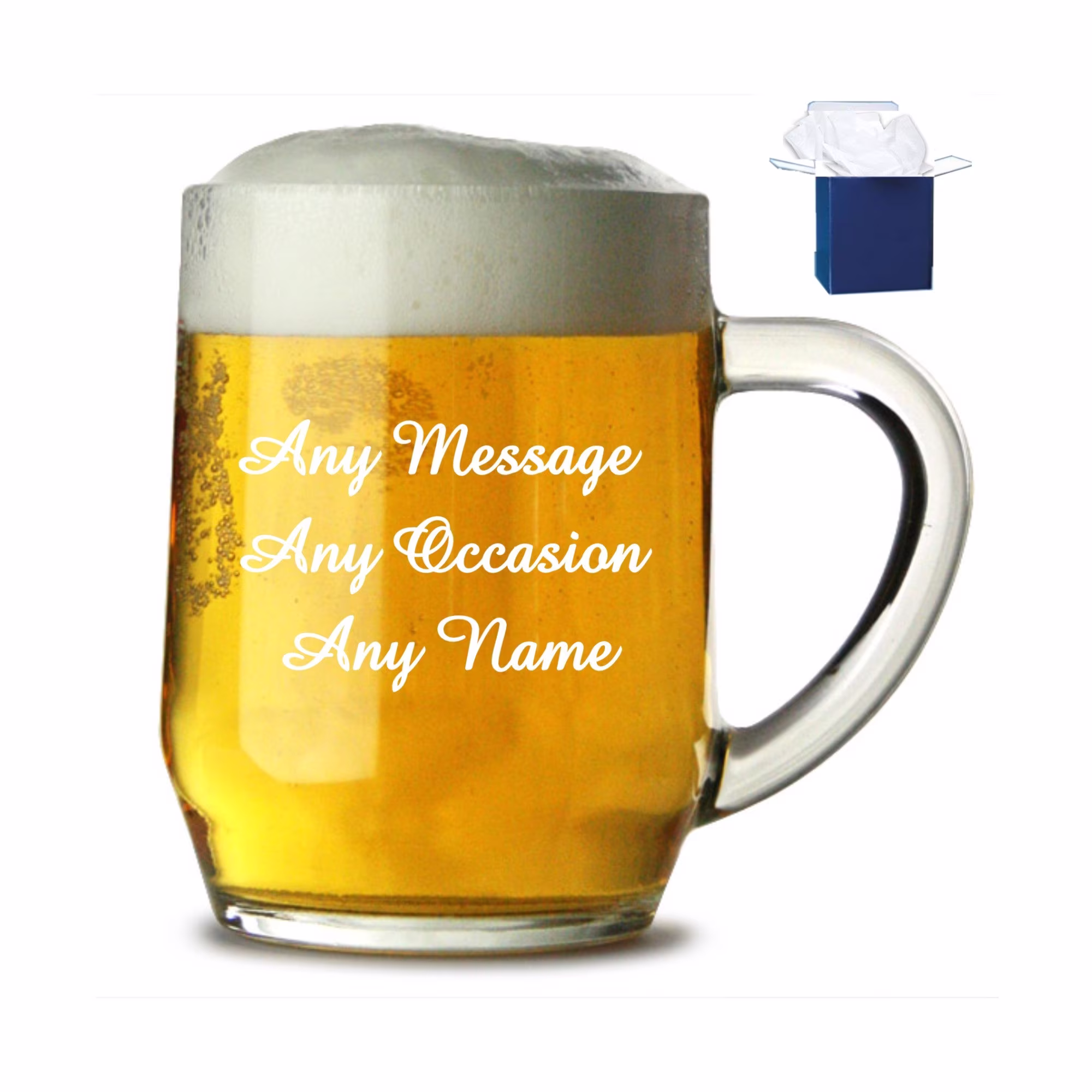 Personalised Engraved Beer Glass Tankard | Pint Perfect Gift Present Birthday Gifts Idea Father's Day