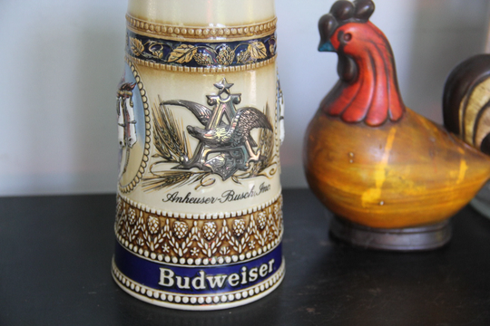 Vintage 1980S Anheuser Busch Stein St. Louis Brewery Stein, Budweiser Beer Ceramarte Brazil Clydesdales