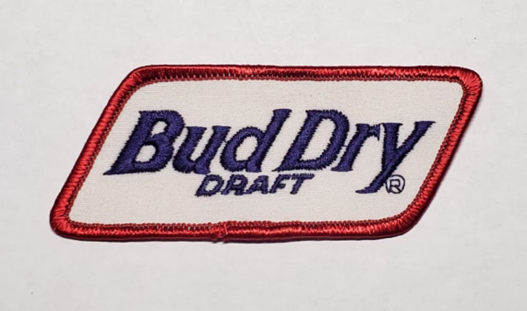 Bud Dry Draft Sew-On Vintage Patch, 4" W X 1.75