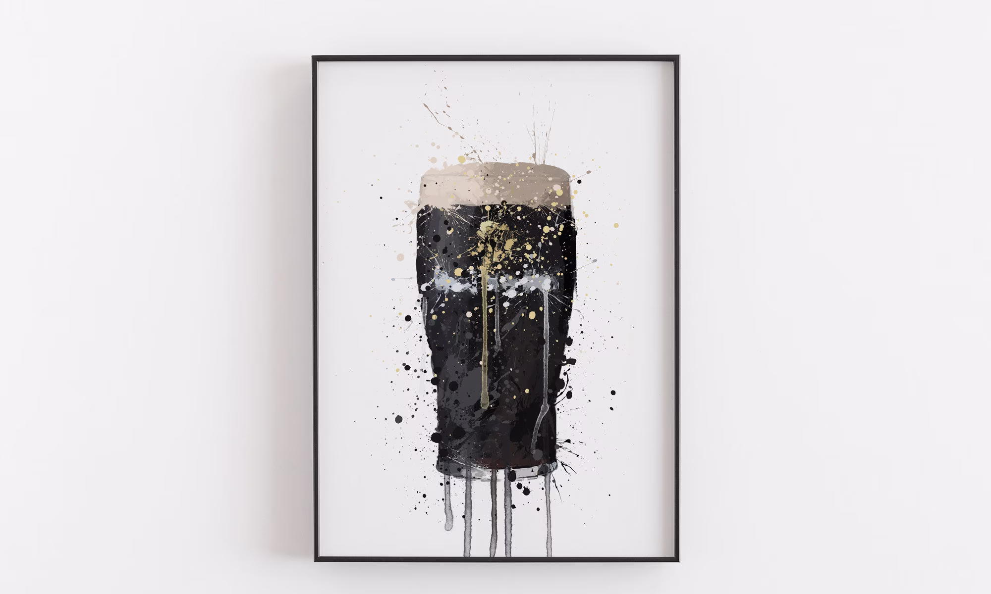 Pint Glass Wall Art Print
