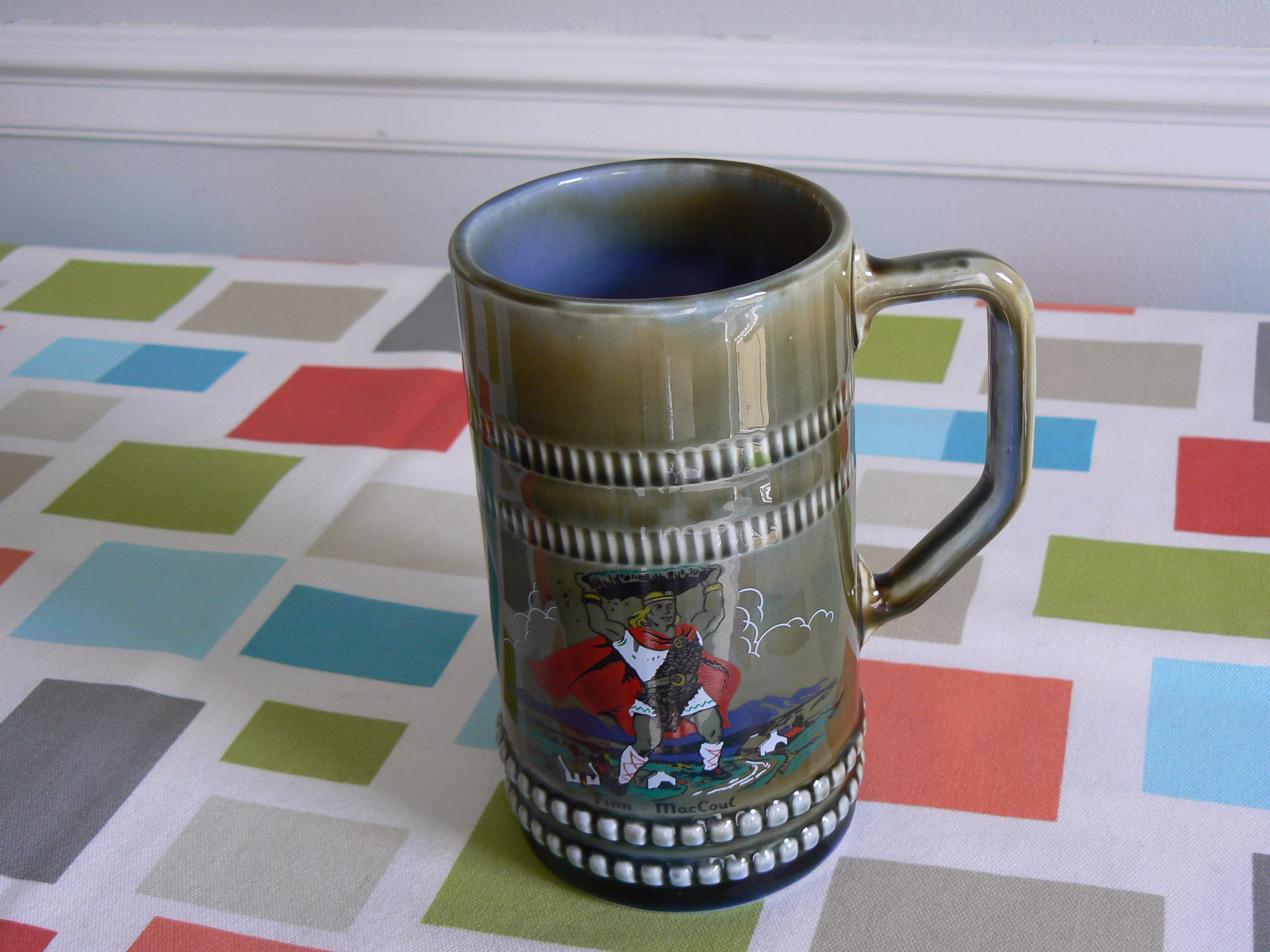 Ceramic Beer Mug By Wade Irish Porcelain Featuring The Story Of Finn Maccoul - Giant Legend