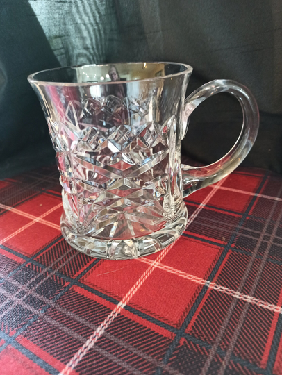 Vintage Lead Crystal Beer Jug