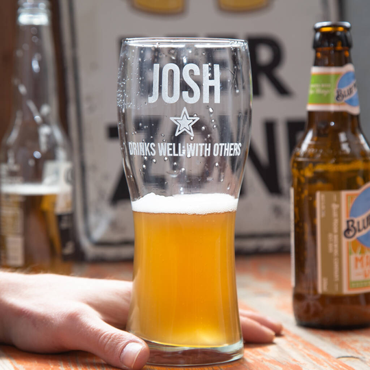 Personalised Star Craft Beer Glass