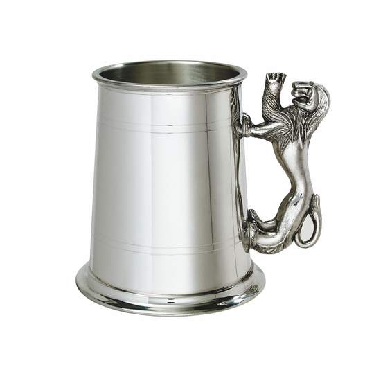 Lion Handle 1 Pint Wentworth Pewter Tankard