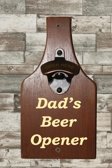 Printed Wall Mounted Bottle Opener Great Christmas Gift Or Birthday Present Dad's Beer Bq4