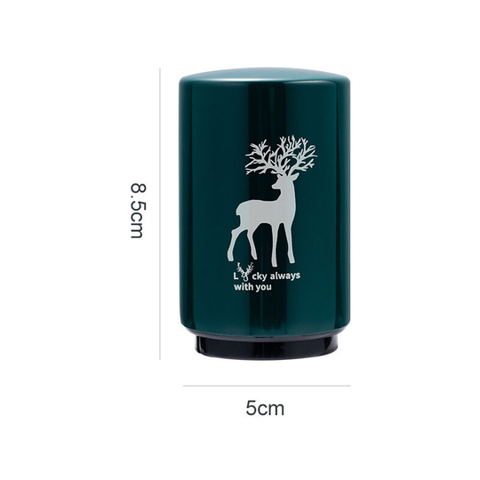 New Stainless Steel Automatic Beer Bottle Opener Various Patterns Magnet Beer Opener Party Automatic Press Corkscrew Deer green