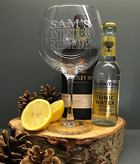 'Anti Stress Remedy' Gin And Tonic Glass
