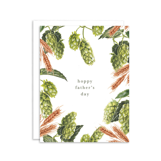 Hoppy Father's Day Hops Greeting Card | Beer Brewing For Dad Hop Themed Father's Day Card Gifts