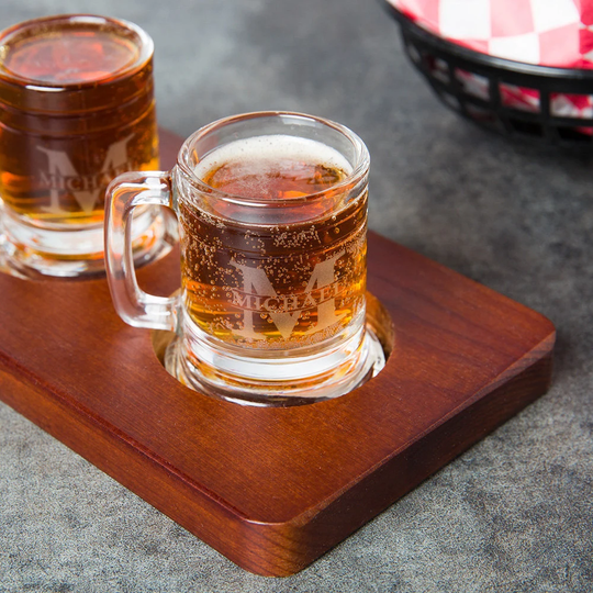 Engraved Mini Beer Mug Shot Glass 1.25Oz