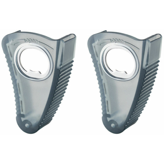 2-Pack Beer Bottle Openers,Water Bottle Opener Twist Off Caps,Magnetic,for Weak Hands, Seniors grey