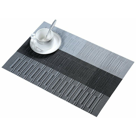 Set of 10 Placemats Washable pvc Non-Slip Heat-Resistant, Easy to Clean and Store, 45cmx30cm
