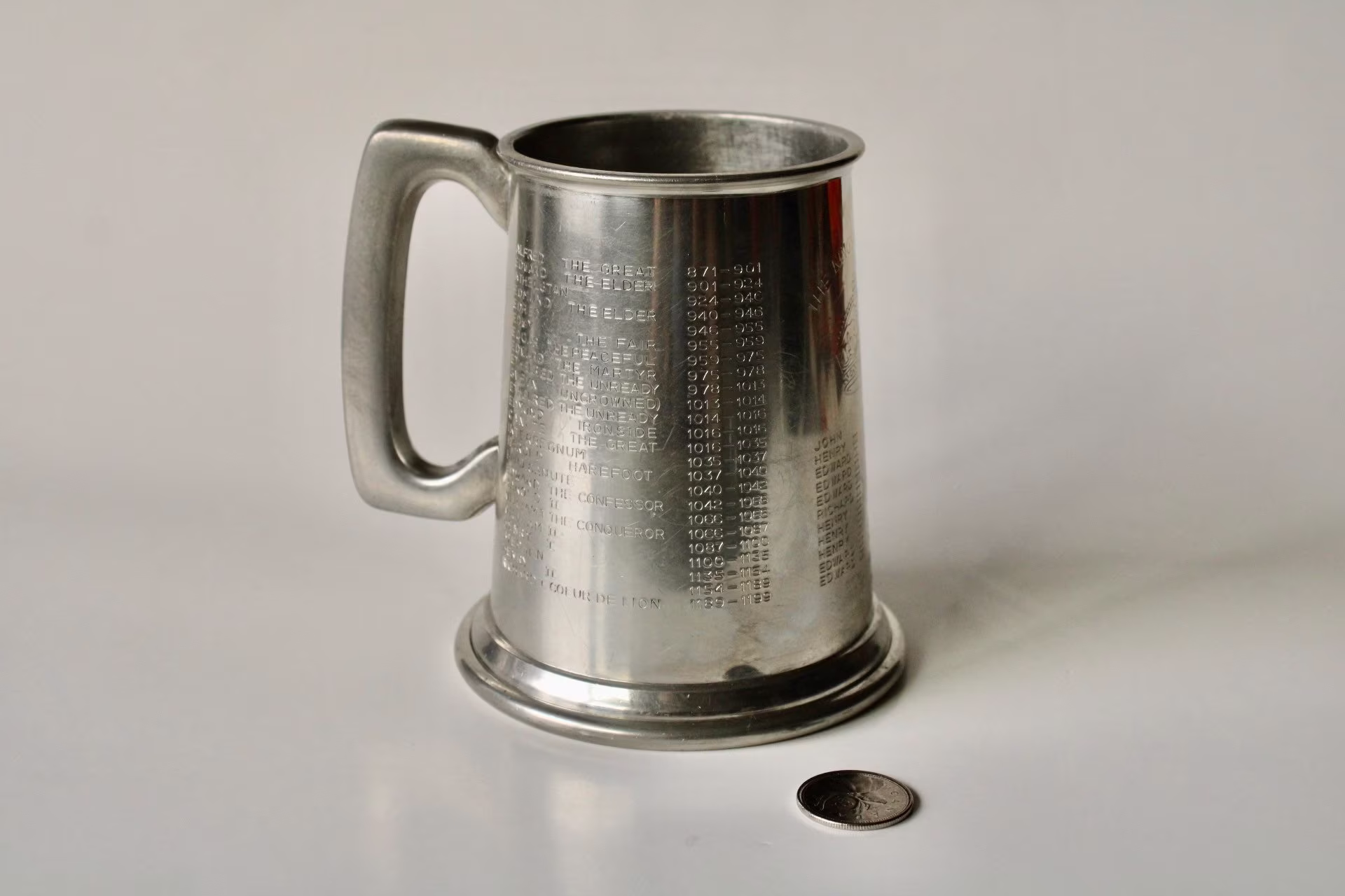 Pewter Stein, Vintage Collectible Beer Mug, English Tankard, Drinkware, Mug