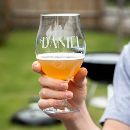 Personalised Stemmed Craft Beer Glass