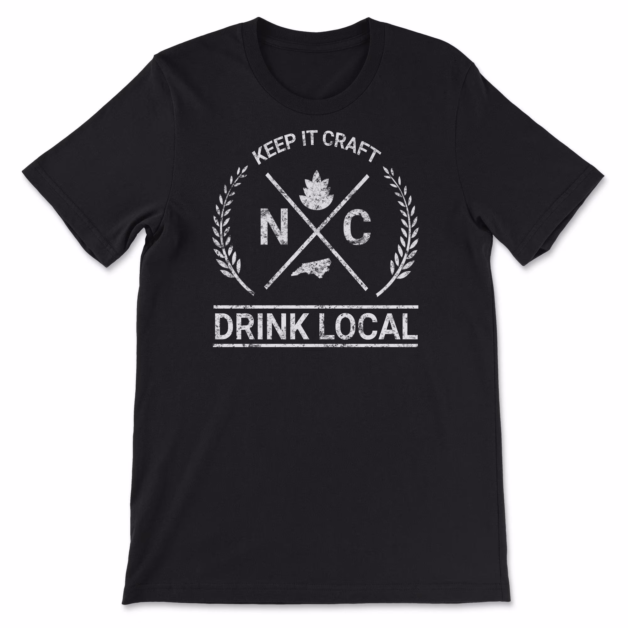 Drink Local North Carolina Vintage Craft Beer Brewing Unisex T-Shirt