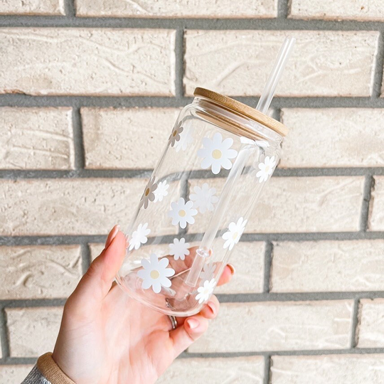 Daisy Glass Cup | Can