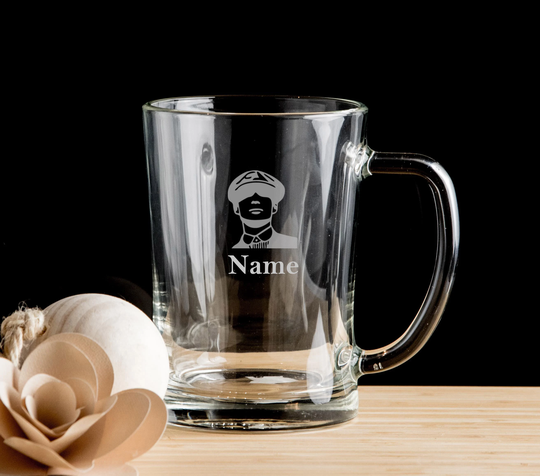 Peaky Blinders Thomas Shelby Beer Mug Glass Pint Glass, Personalised Tankard Gift For Him, Her Hand Etched Glass.220