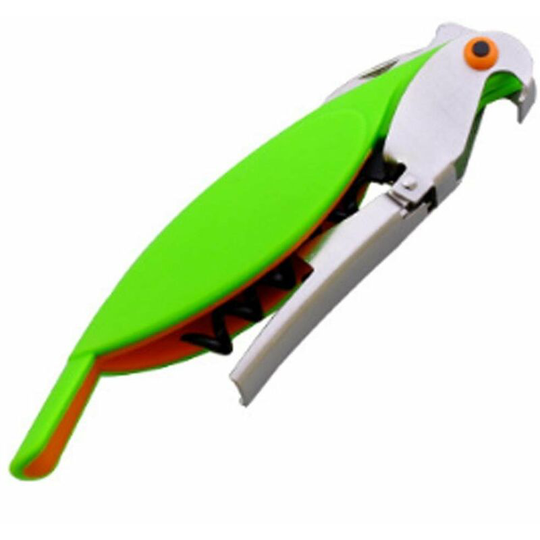 Red Wine Beer Bottle Opener For Bar Parrot Bird Bottles Corkscrew Green Thsinde