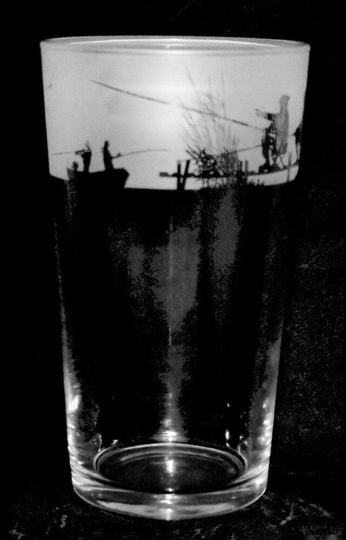 Fishing | Pint Ale Beer Glass Engraved Gift Present Animo Milford Collection