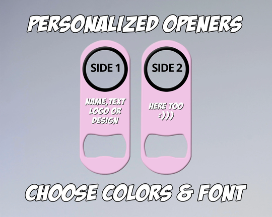 Personalized Bottle Openers For Bartender Gifts & Home Bar Custom Blank Opener Lilac Mini