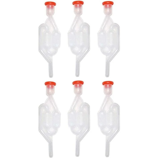 6pcs Fermentation Bung, Fermentation Exhaust Valve, Bubbler Home Wine Brewing Kit Fermentation Airlock Bubbler for Fermentation