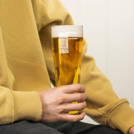 Big Initial Name Pint Glass
